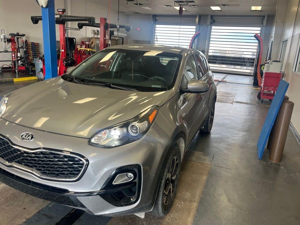 2022 Kia Sportage LX in Steel Gray — front three-quarter view