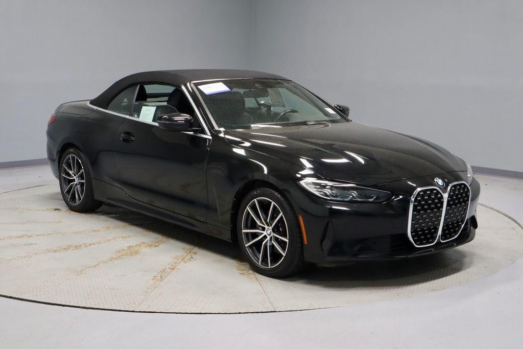 2023 BMW 430i xDrive 430i xDrive in Jet Black — front three-quarter view